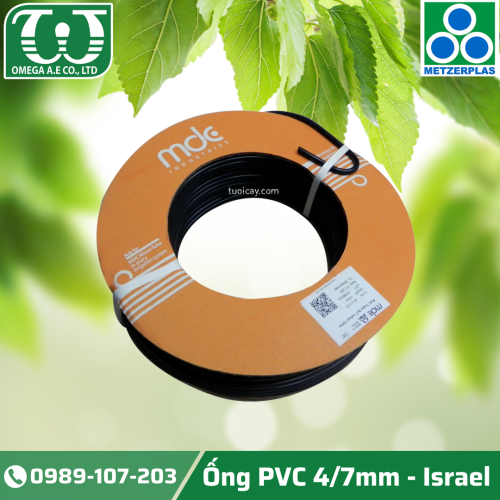 ỐNG TƯỚI PVC 4/7MM - ISRAEL