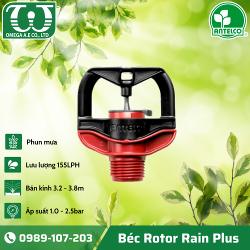 BÉC TƯỚI PHUN MƯA ROTOR RAIN PLUS ĐỎ - 115LPH