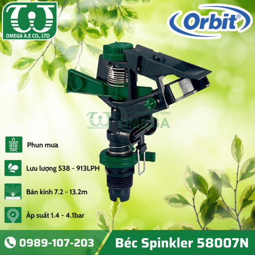 BÉC TƯỚI PHUN MƯA CÁNH ĐẬP SPRINKLER 58007N