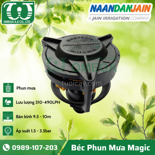 BÉC TƯỚI PHUN MƯA NÔNG NGHIỆP MAGIC