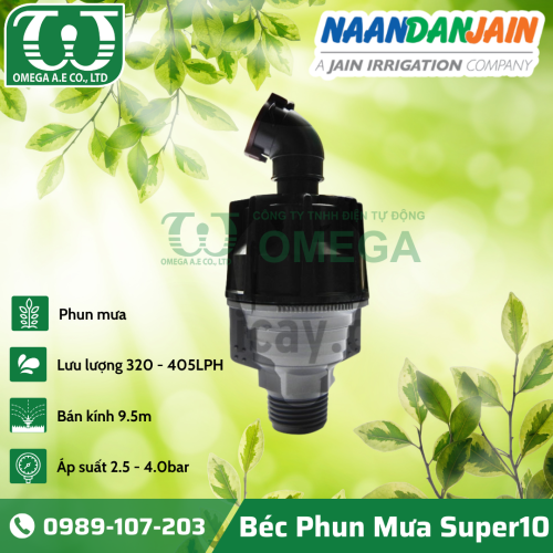 BÉC TƯỚI PHUN MƯA NÔNG NGHIỆP SUPER10